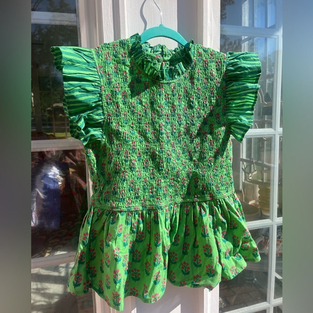 Printfresh In Bloom High Priority Blouse in Clover Green NWT - Picture 9 of 16
